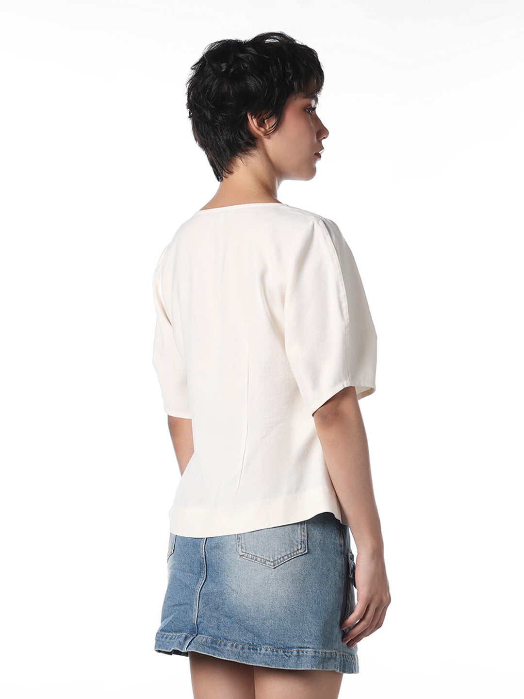 White Structured Top