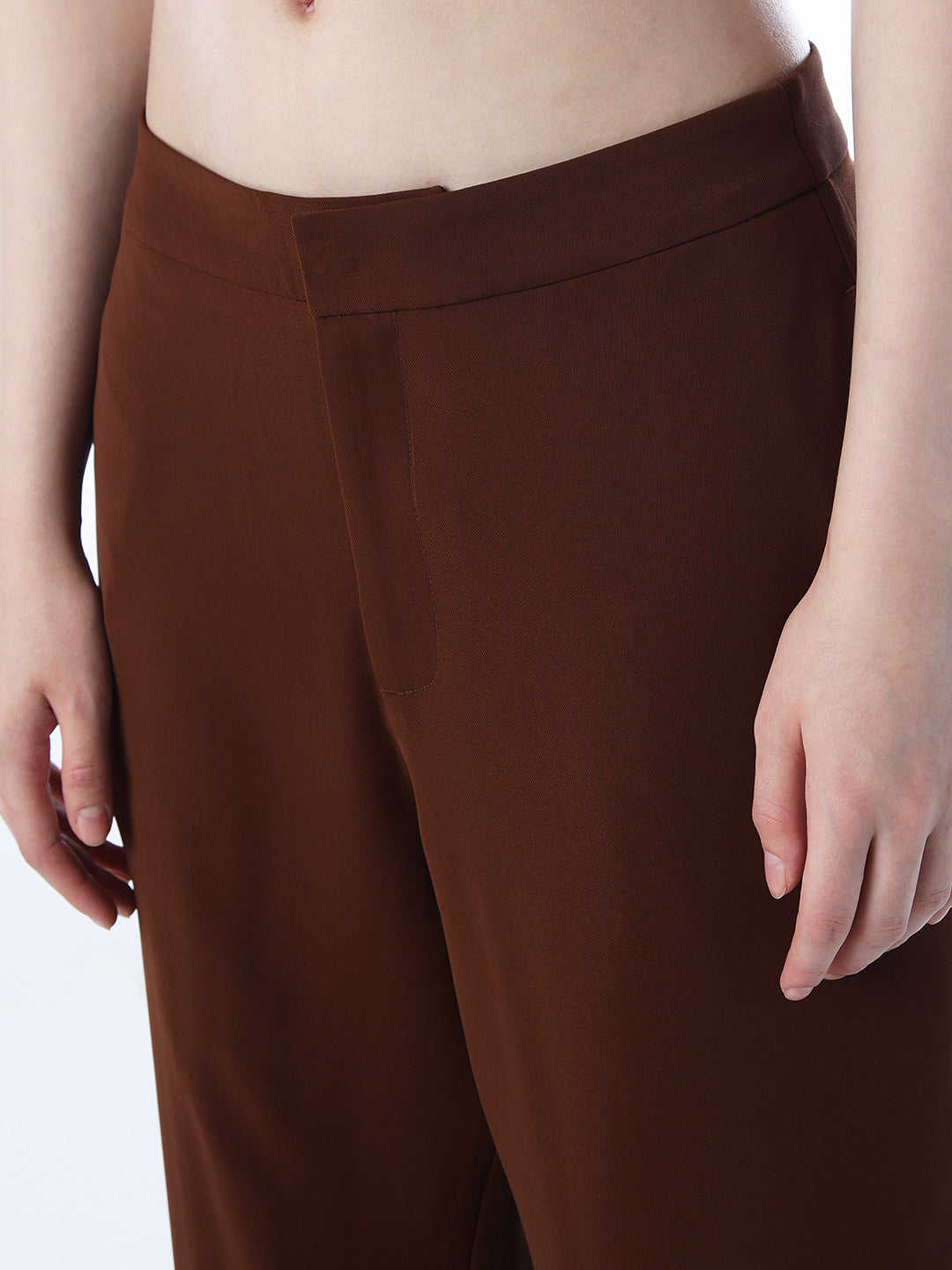 Flared Crease-Leg Pants