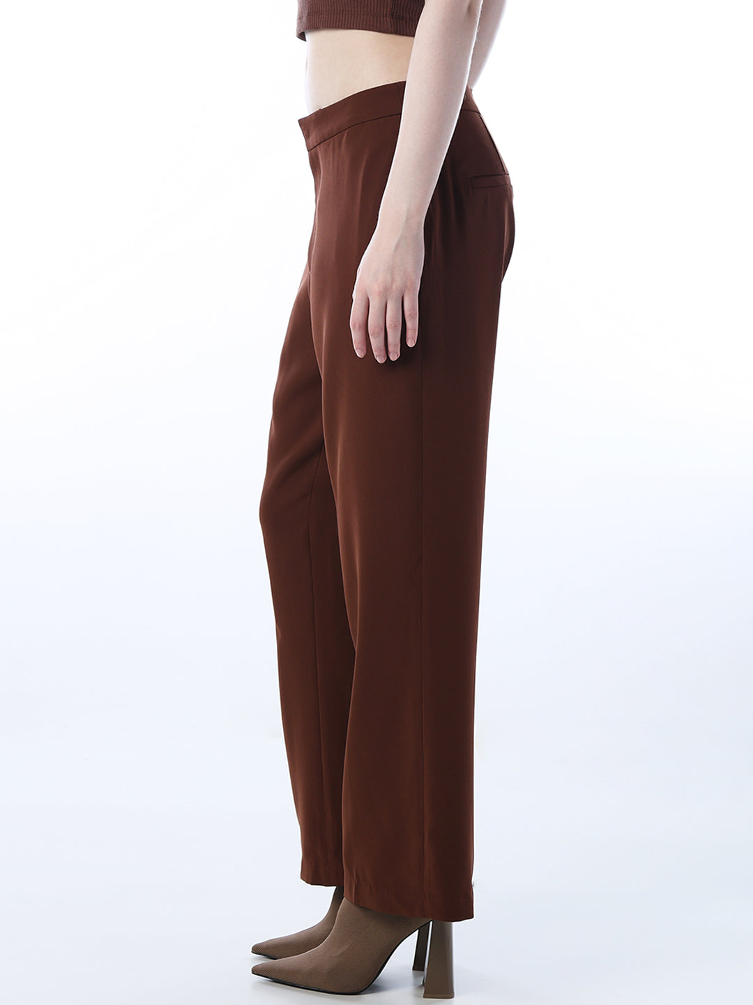 Flared Crease-Leg Pants