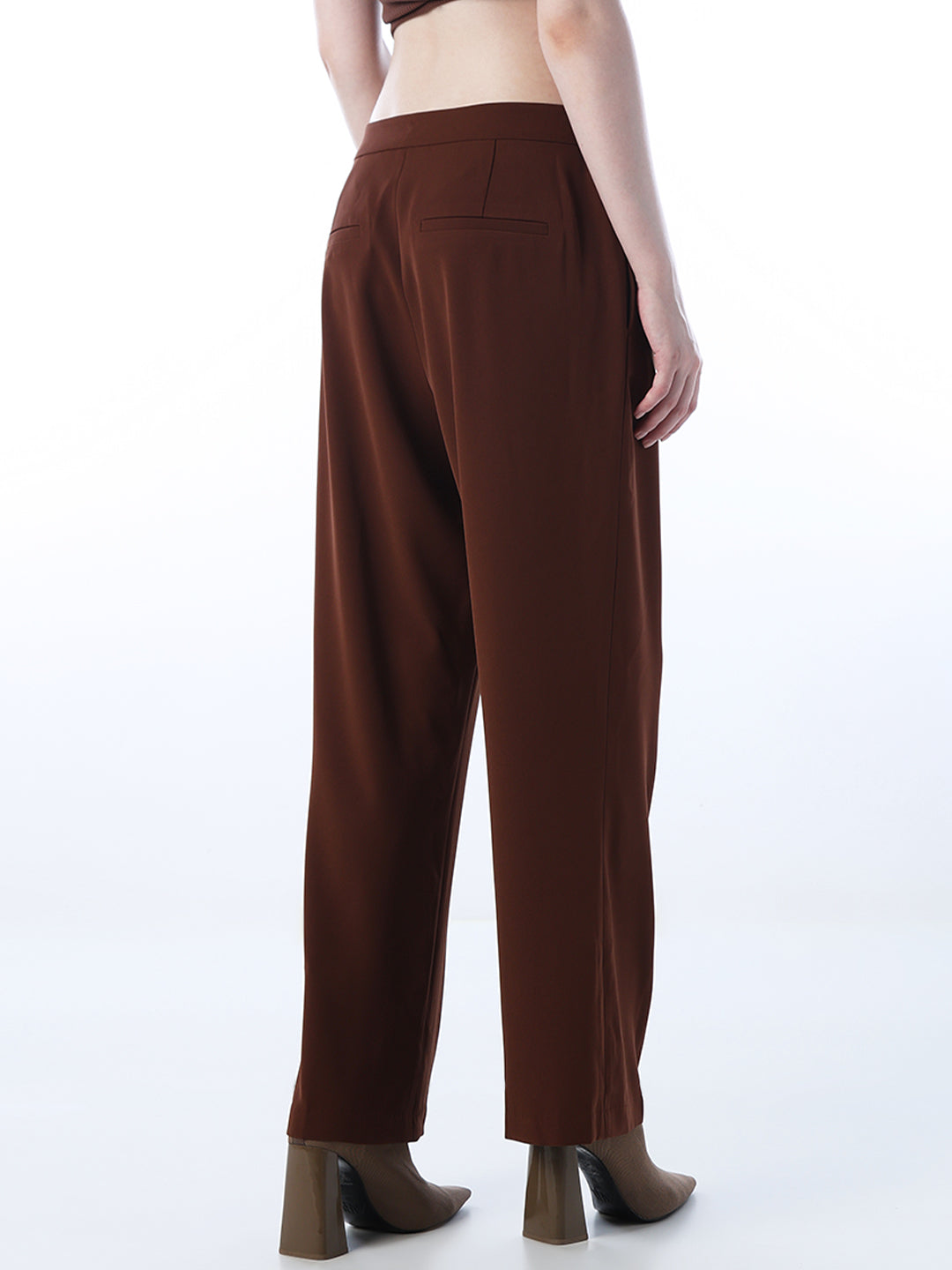 Flared Crease-Leg Pants