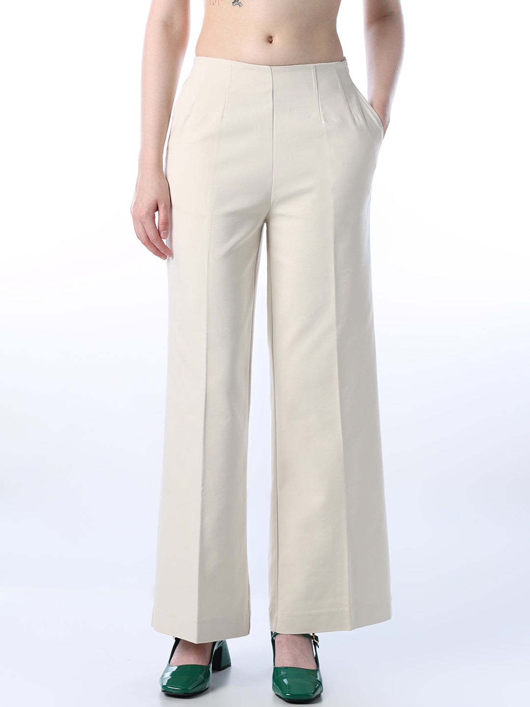 High Rise Wide Leg Pants