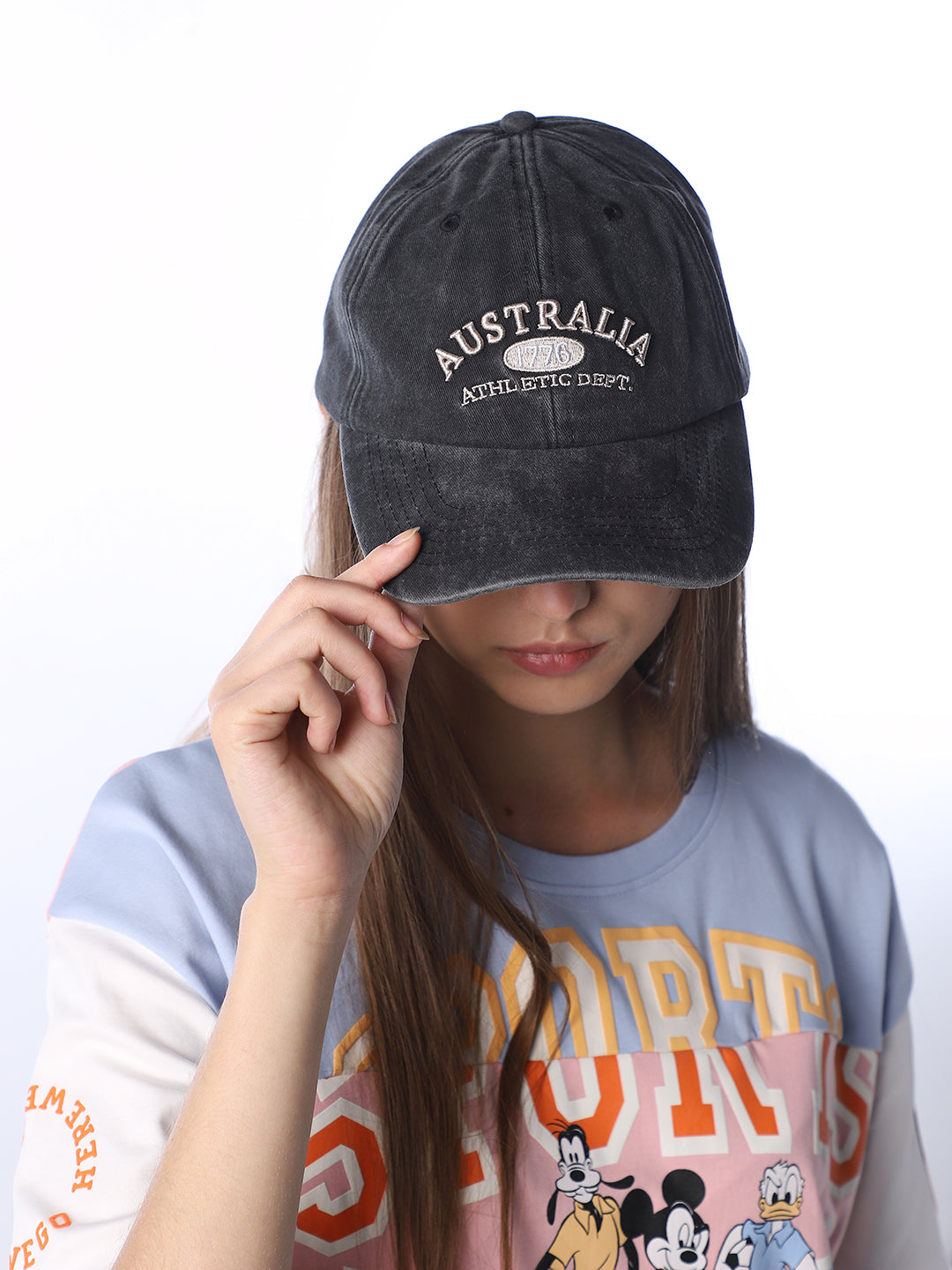 Washed Embroidered Twill Cap