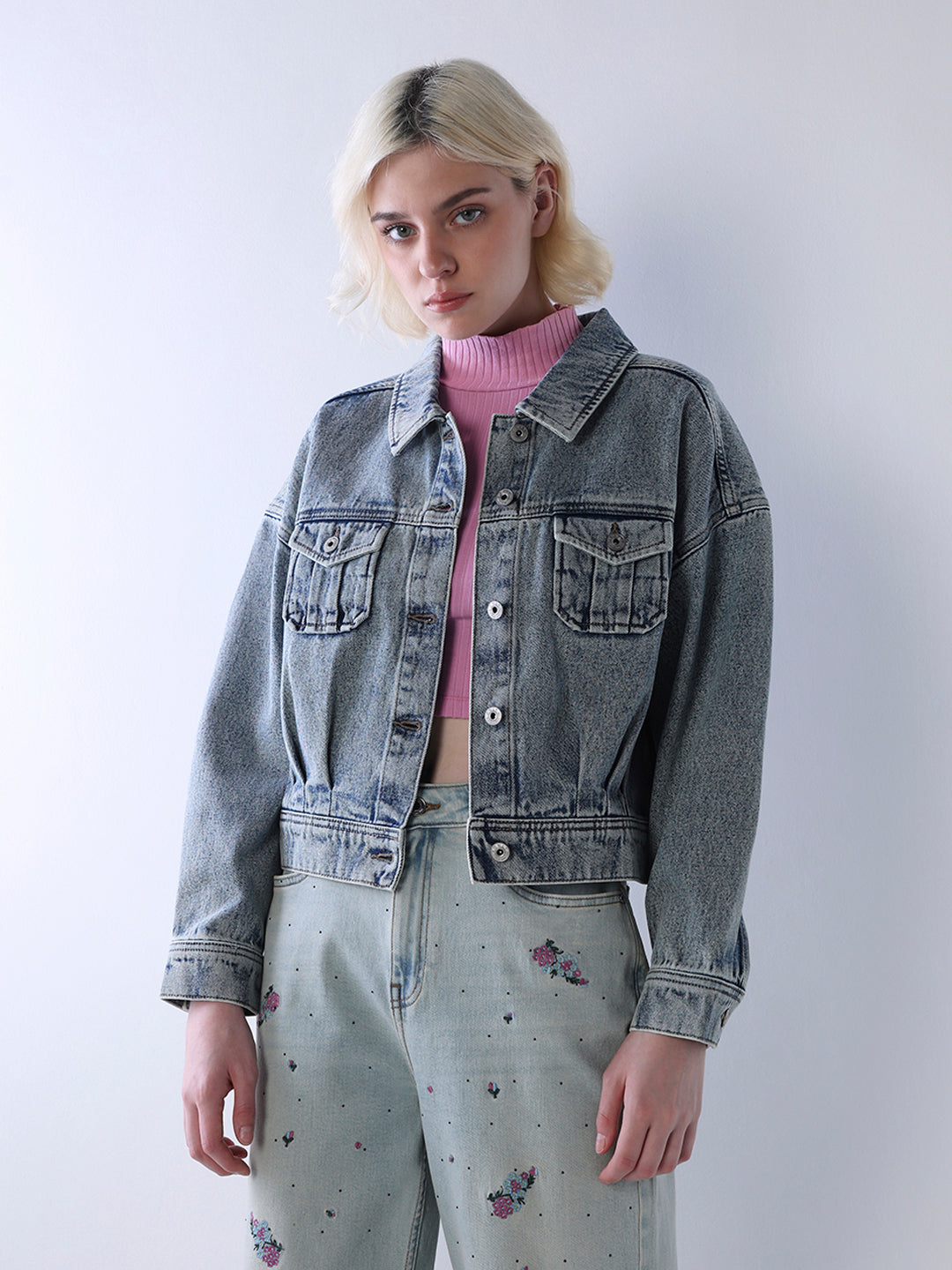 Cropped Denim Jacket