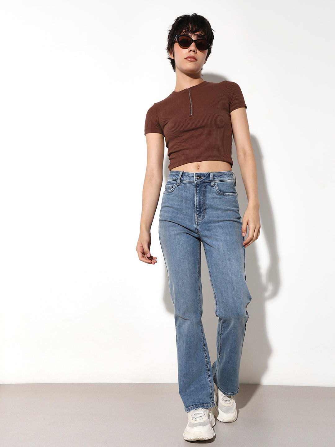 Flared High Rise Jeans