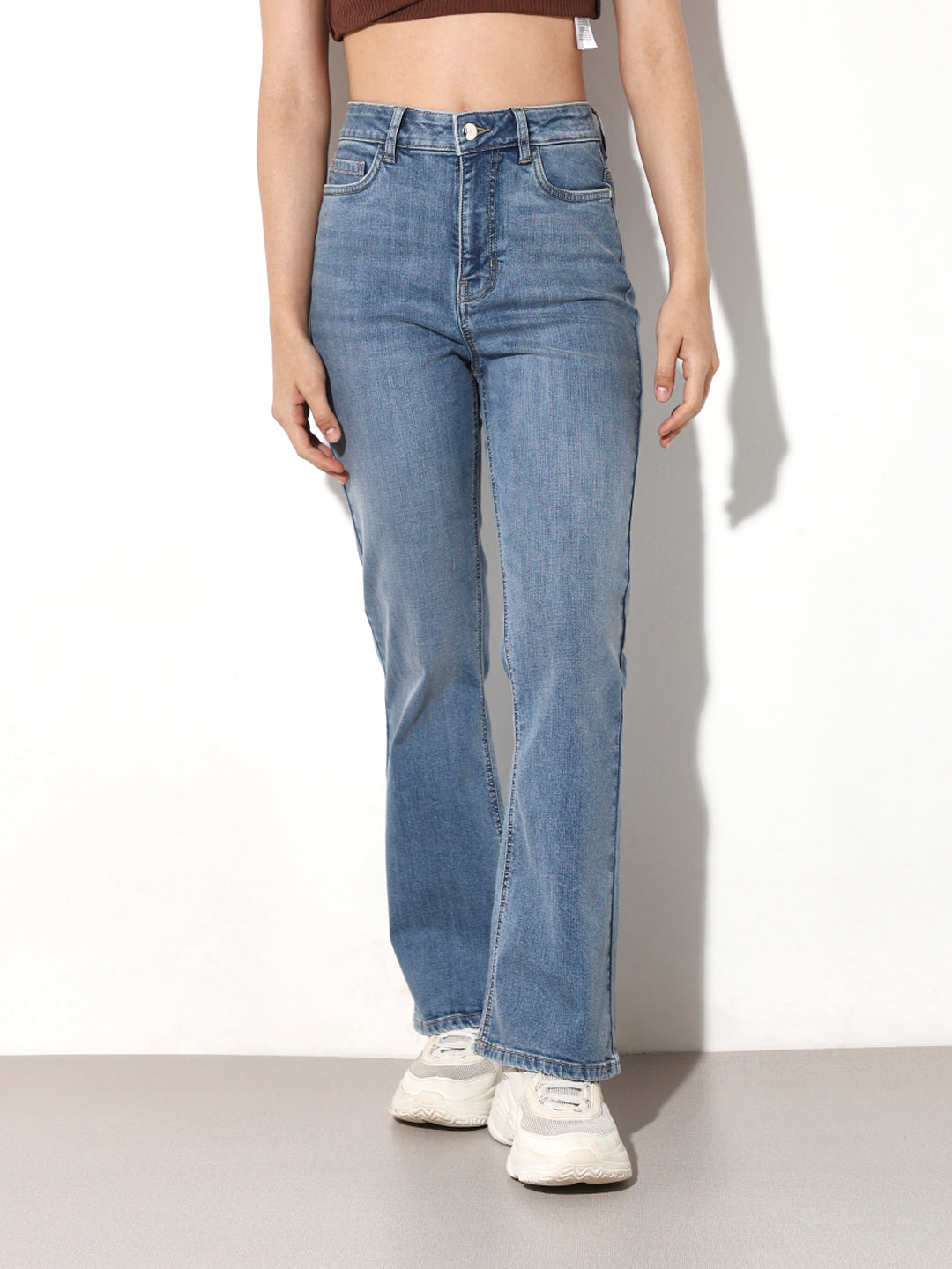 Flared High Rise Jeans