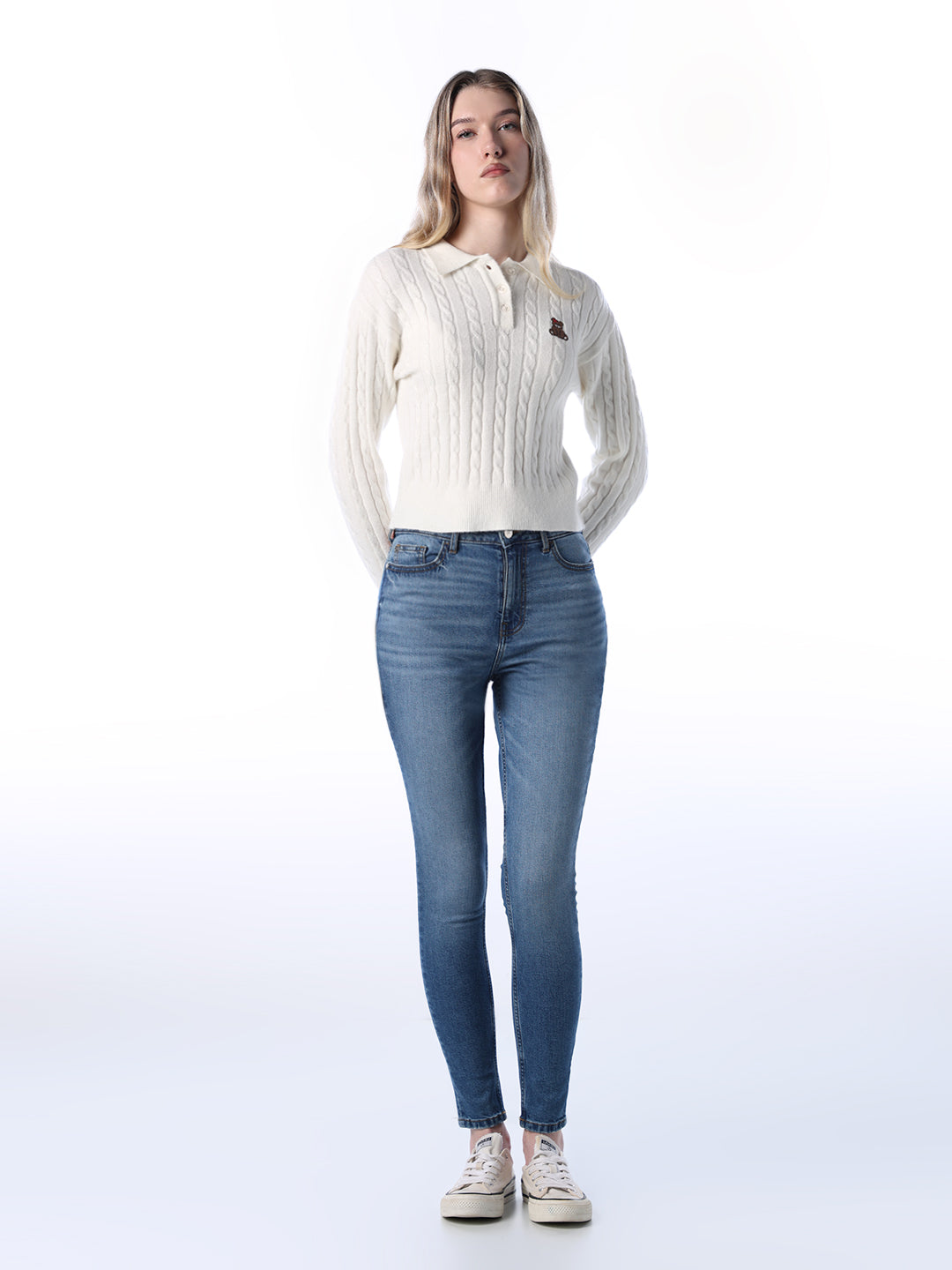 Soft Cable Knit Polo