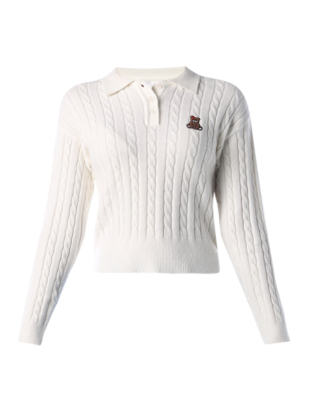 Soft Cable Knit Polo