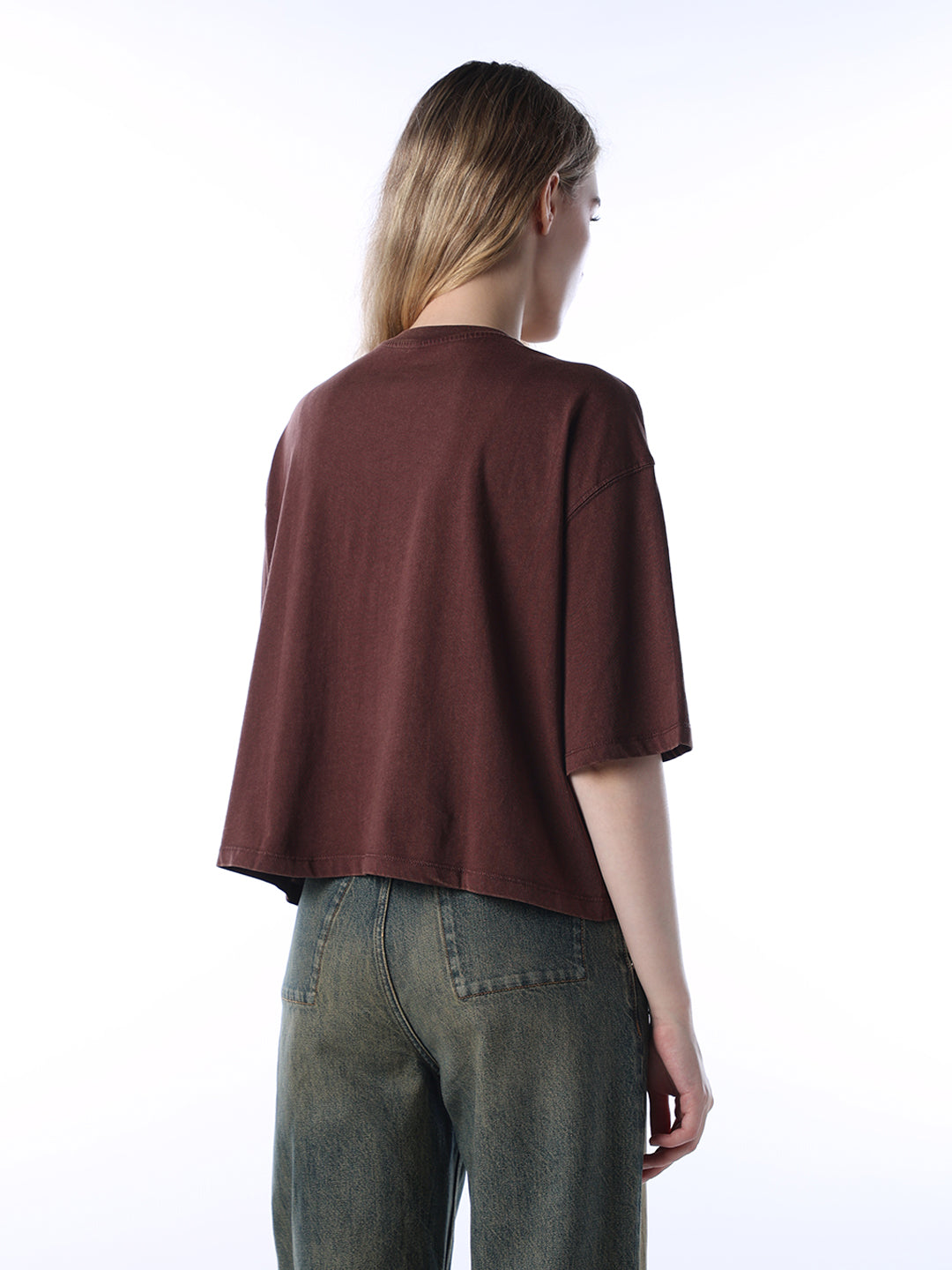 Rhinestone Detail Boxy T-shirt