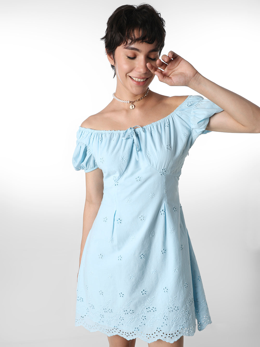 Blue Cotton Dress