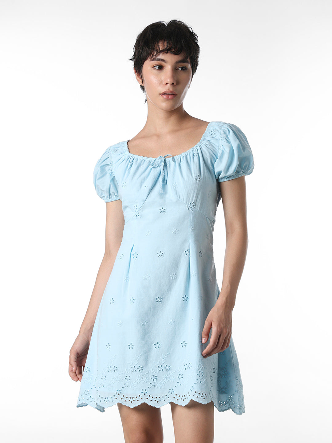 Blue Cotton Dress