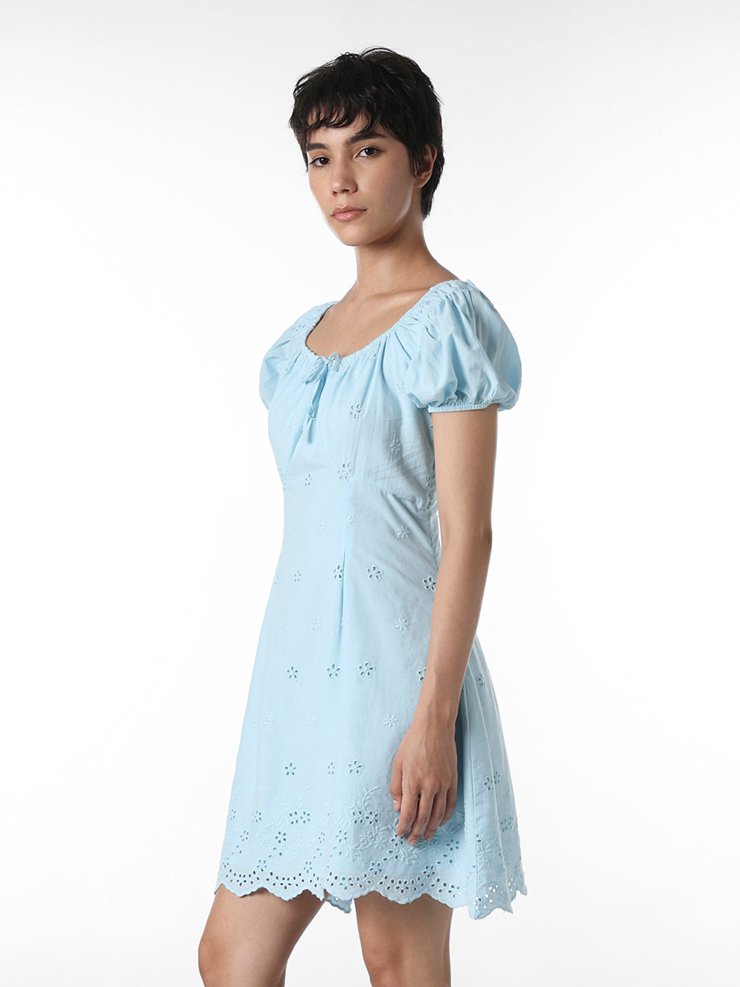 Blue Cotton Dress
