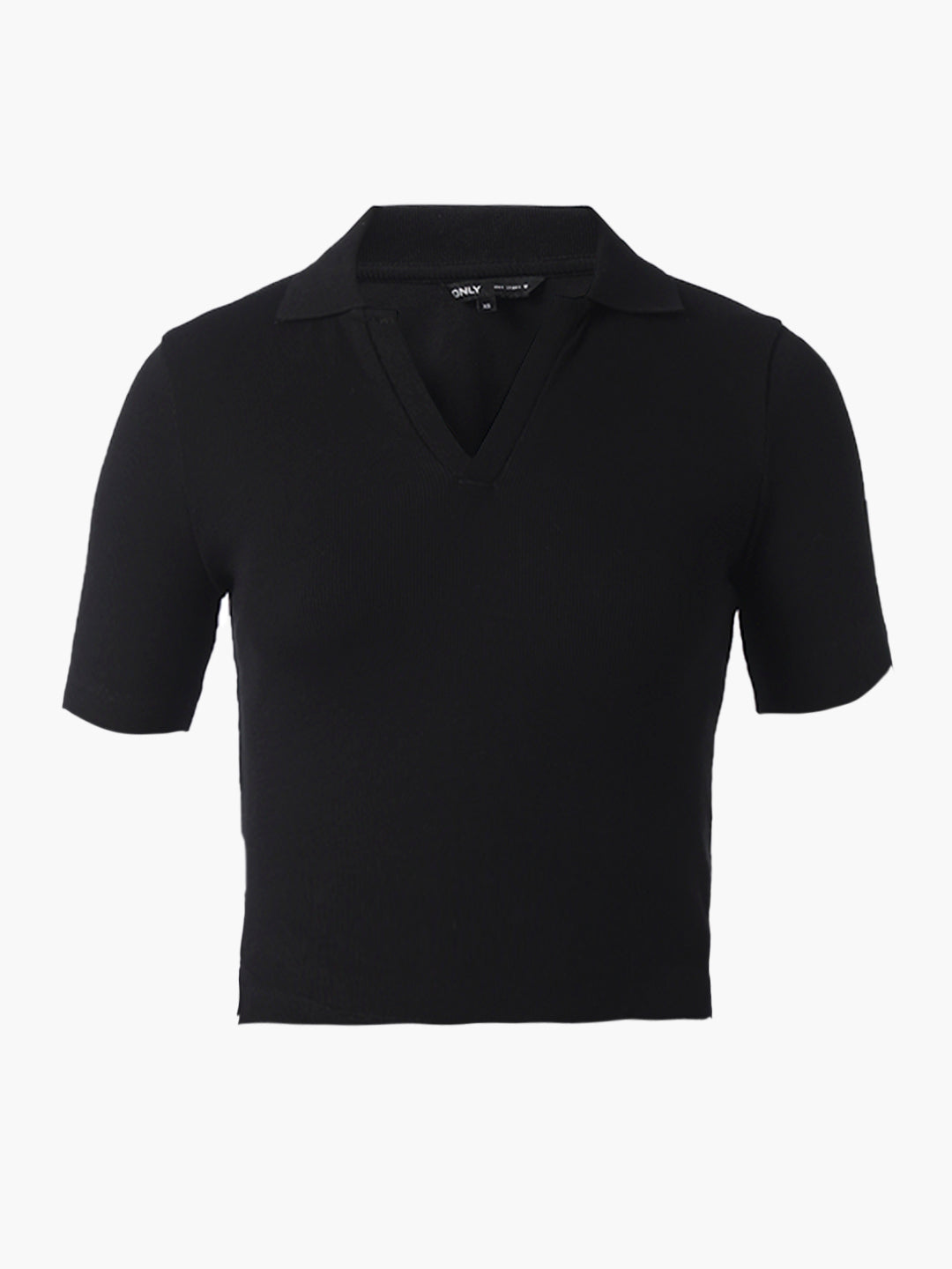 Black Cropped Polo