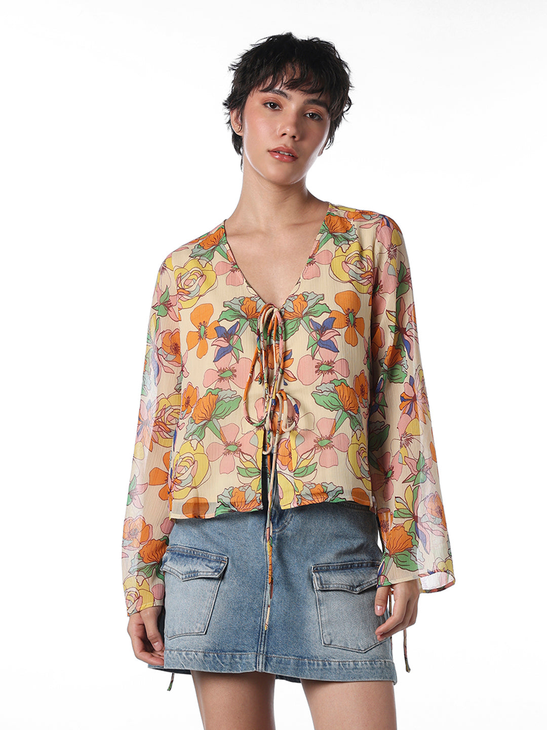 Multi-Colour Floral Top