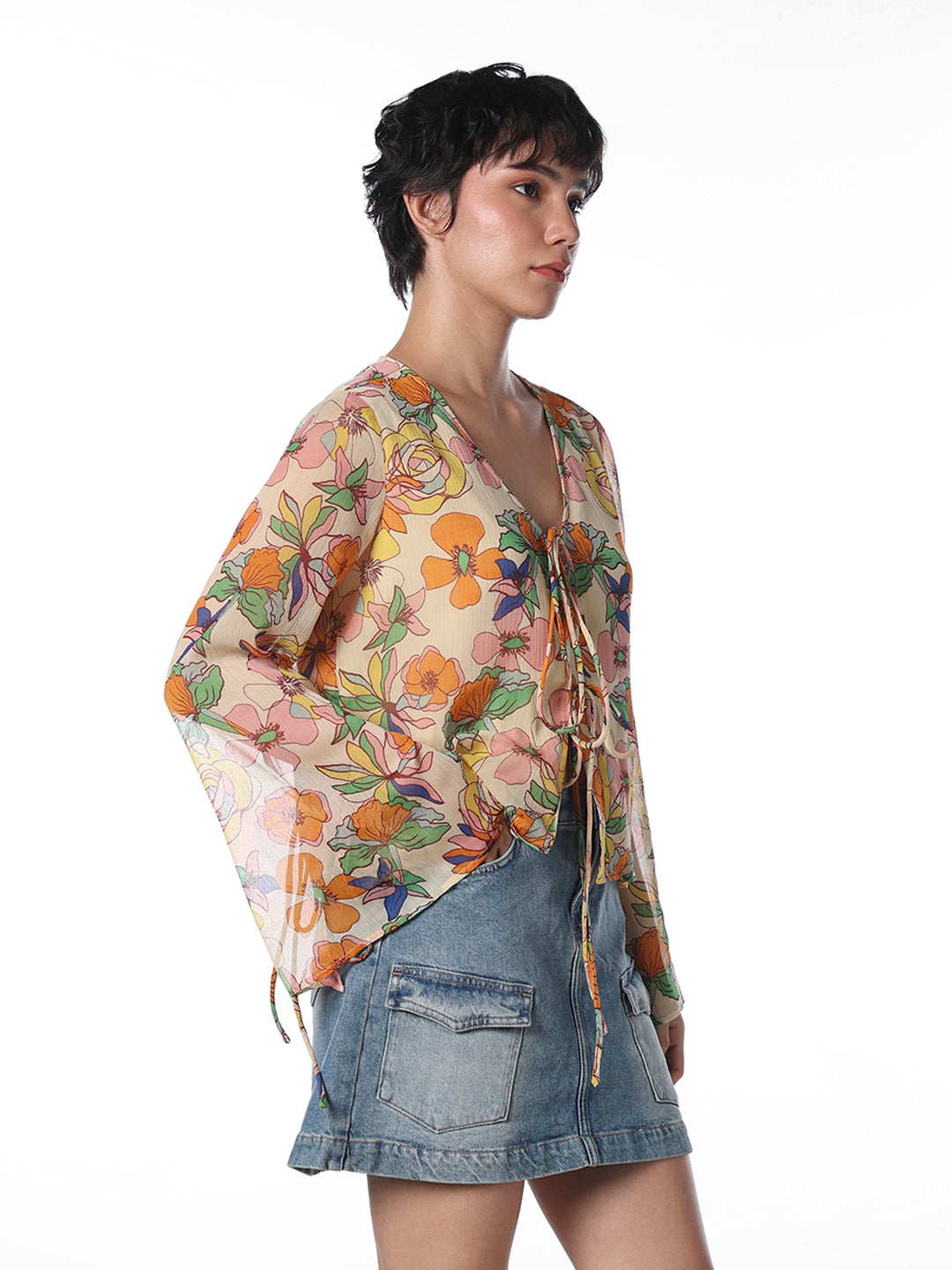 Multi-Colour Floral Top
