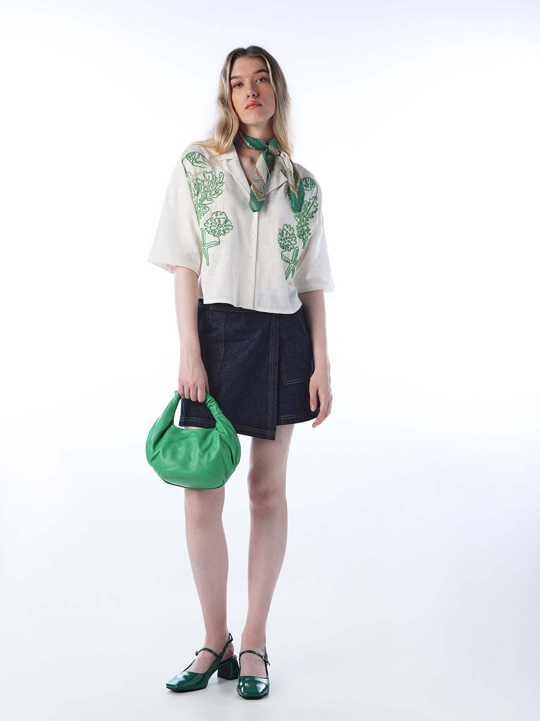 Embroidered Cotton Shirt