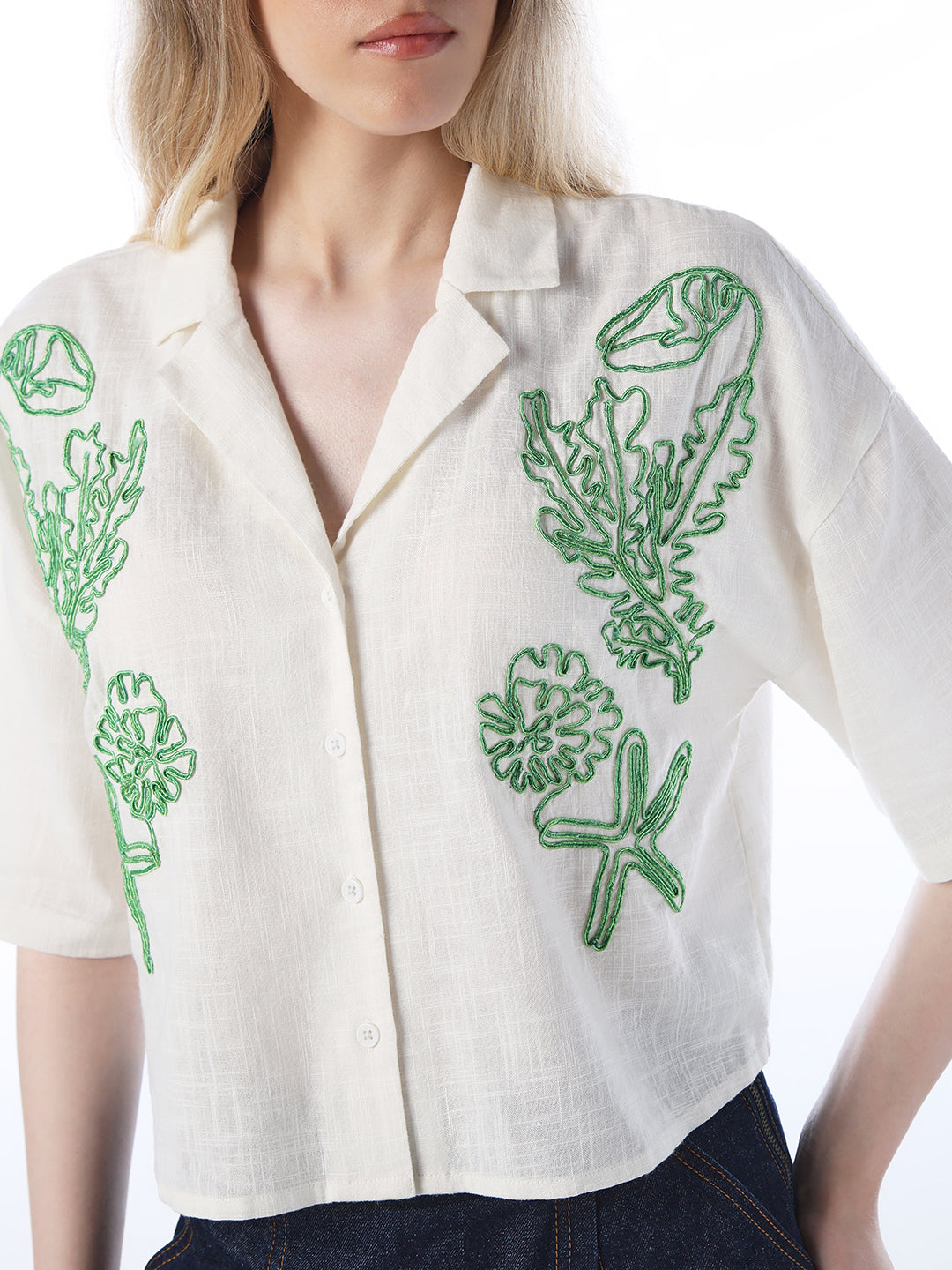Embroidered Cotton Shirt