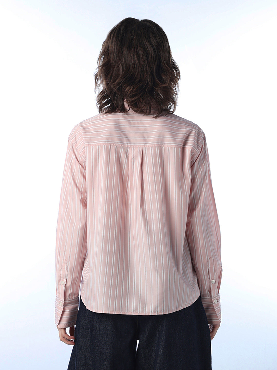 Striped Embroidered Print Shirt