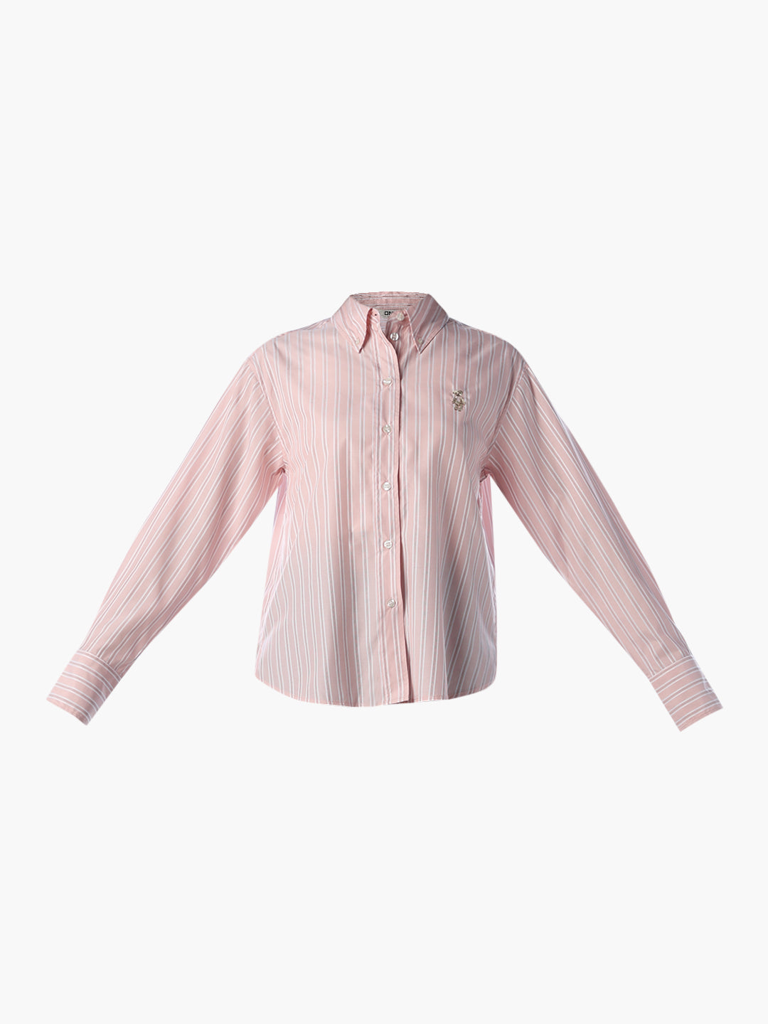 Striped Embroidered Print Shirt