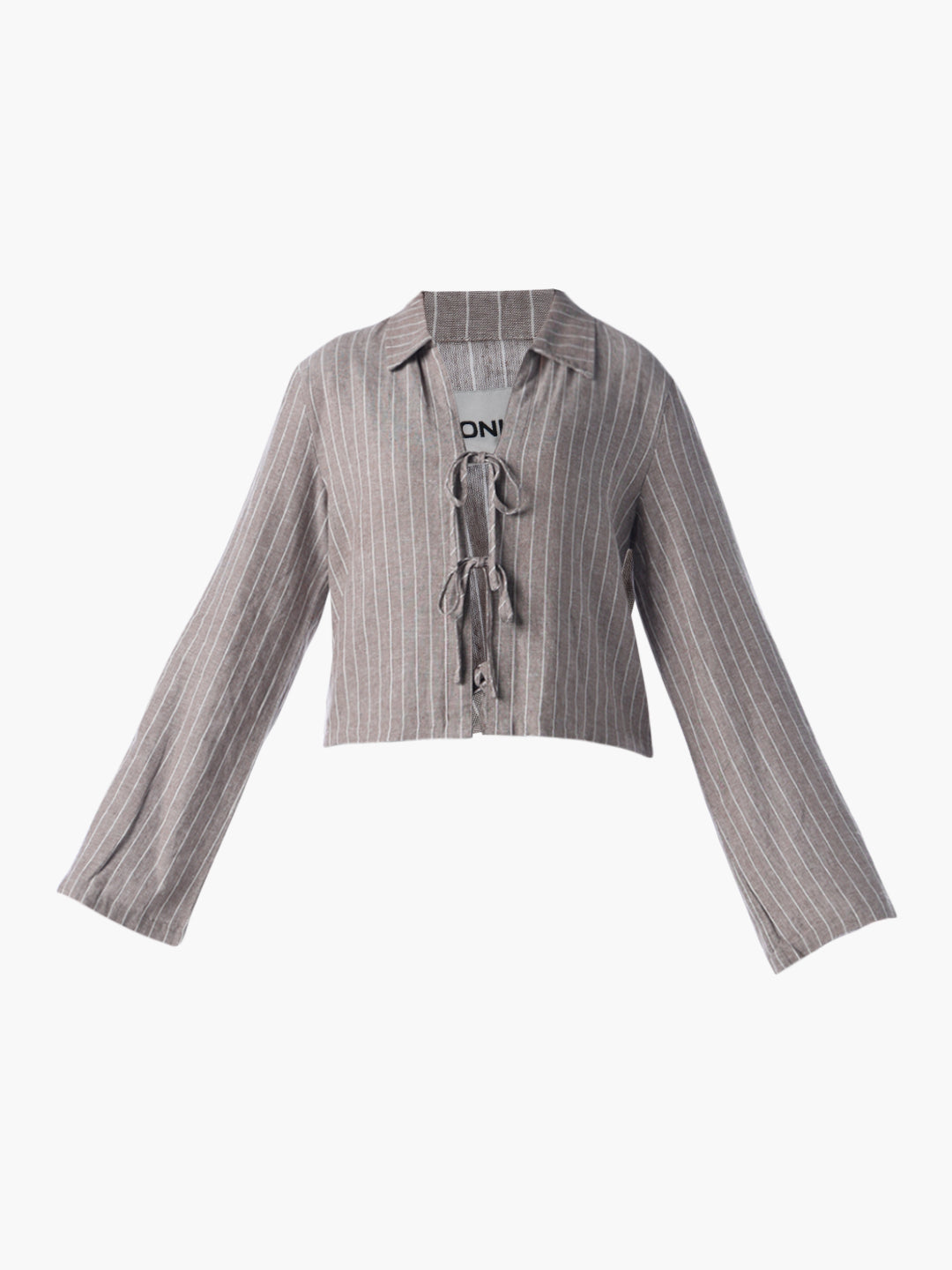 Linen Blend Striped Shirt