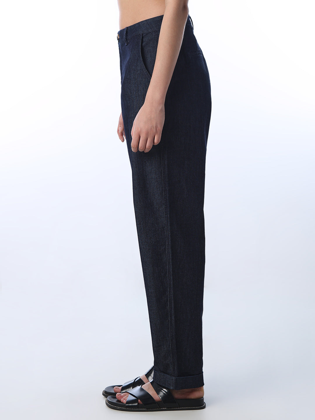 Dark Blue Straight Fit Jeans