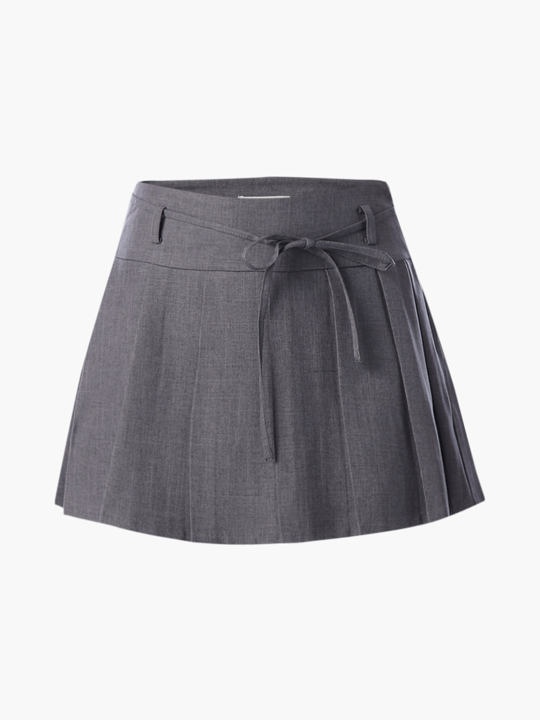 High Waist Pleated Mini Skirt