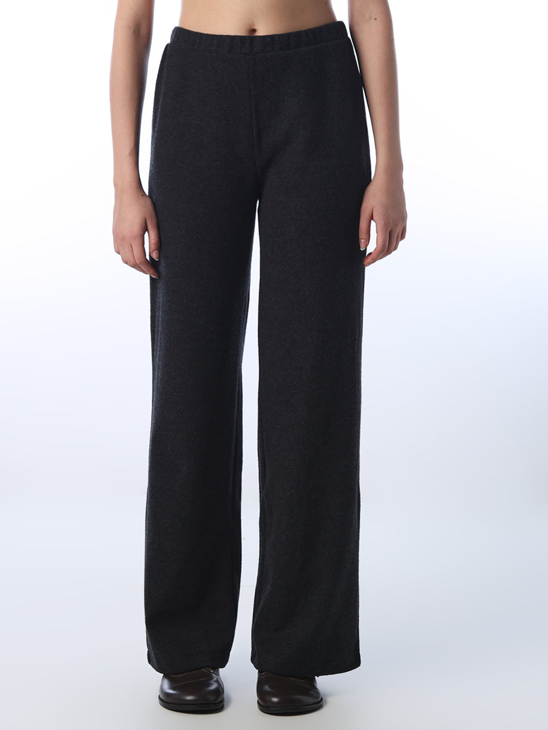 Dark Grey Wide Leg Sweatpants