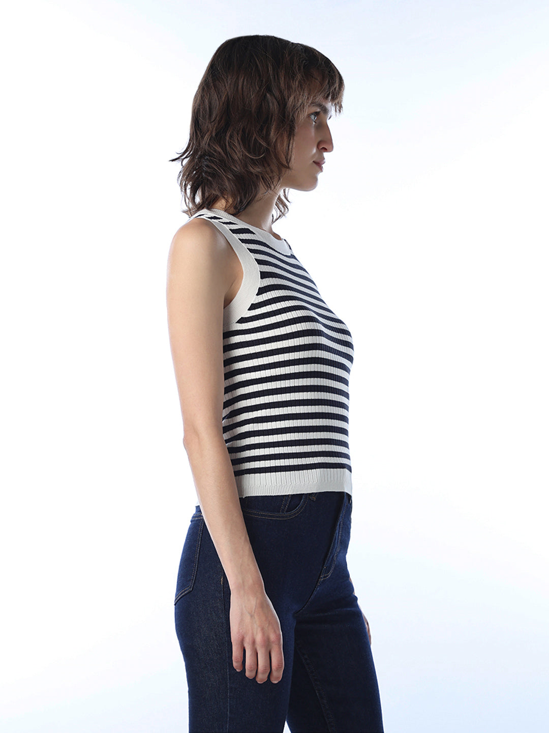 Striped Knitted Top