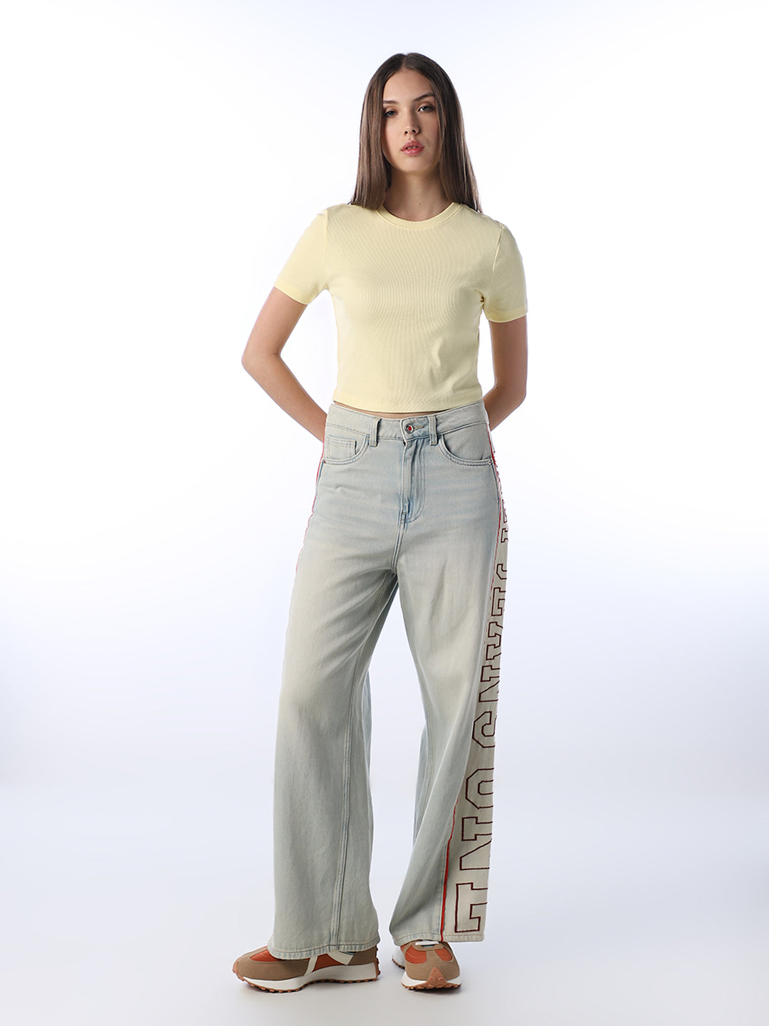 Slim Fit O-Neck T-shirt - Yellow