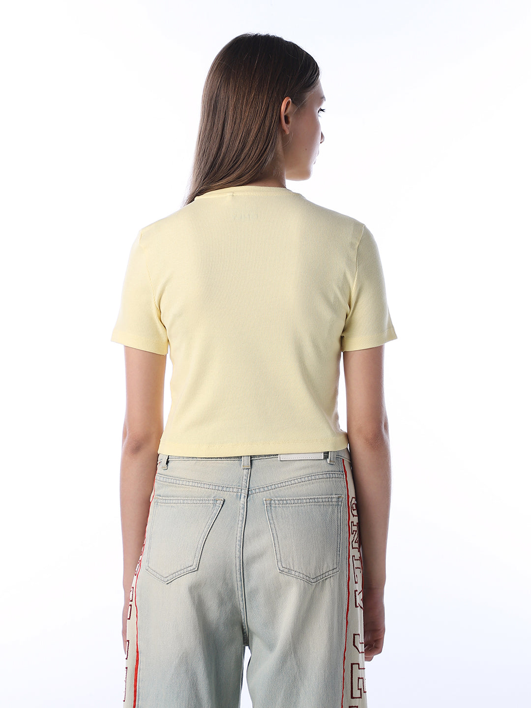 Slim Fit O-Neck T-shirt - Yellow