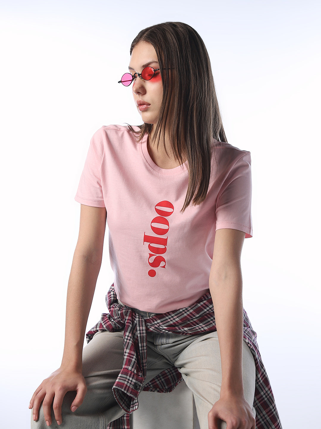 Immunity Softly Tee (Pink）M Pink Printed T-shirt