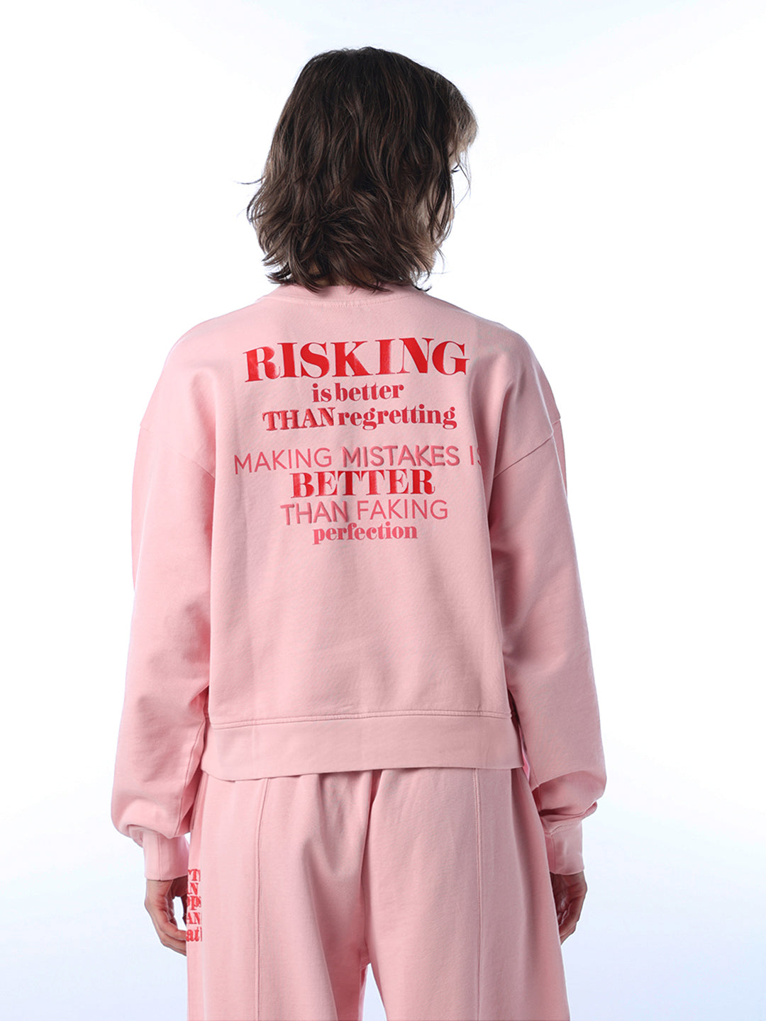 Cropped Cotton Sweatshirt