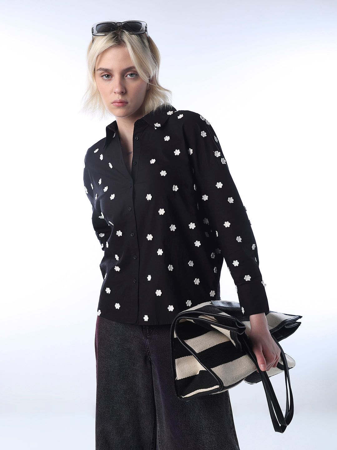 Appliqué Cotton Shirt