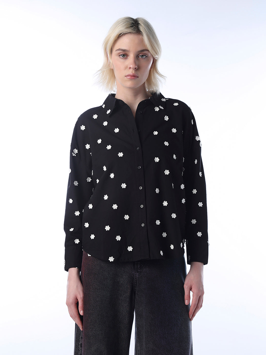 Appliqué Cotton Shirt
