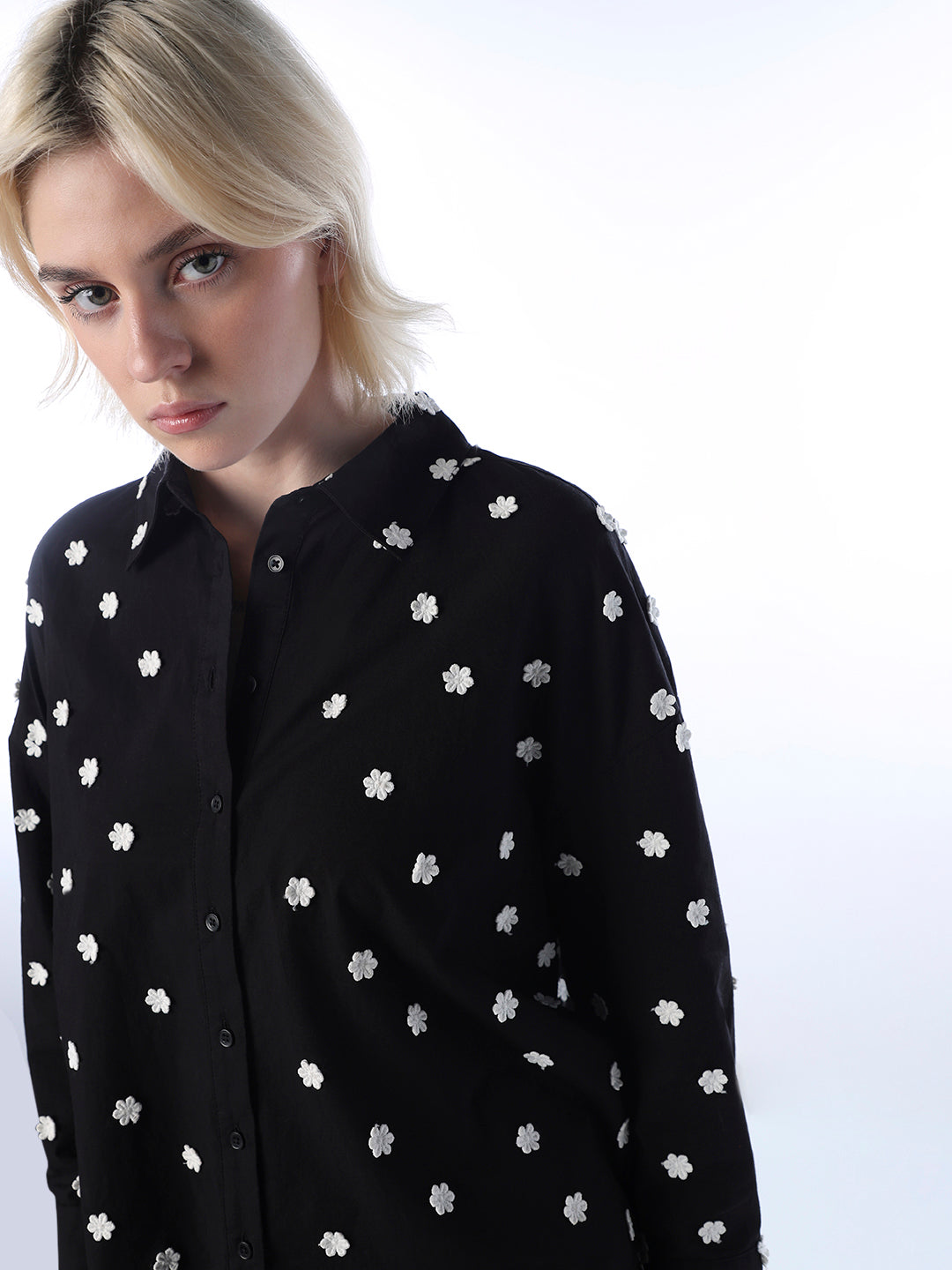 Appliqué Cotton Shirt