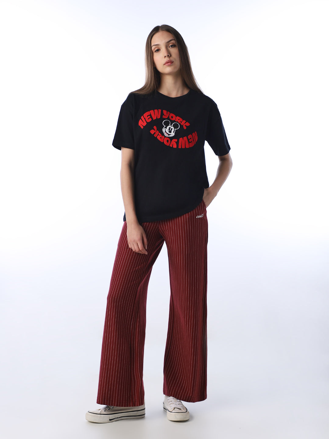 Mickey Mouse Print T-shirt