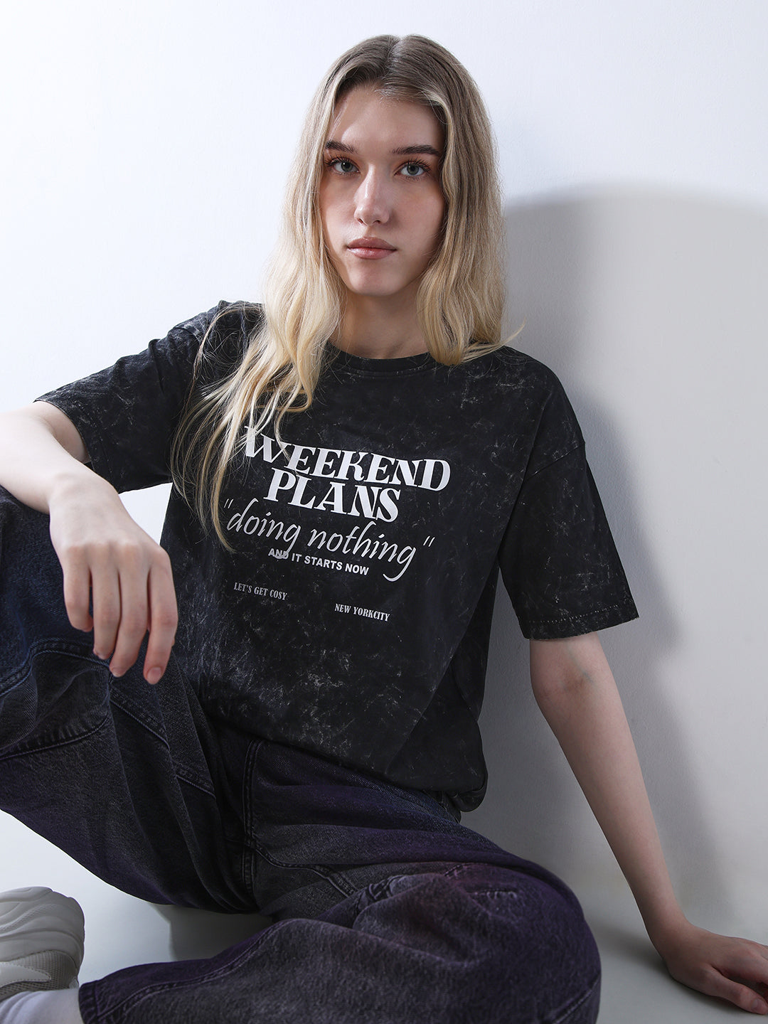 Vintage Washed Printed T-shirt