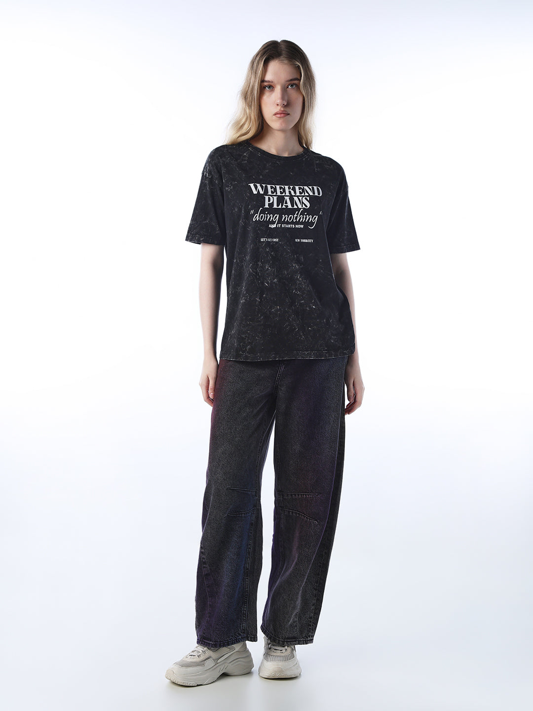 Vintage Washed Printed T-shirt