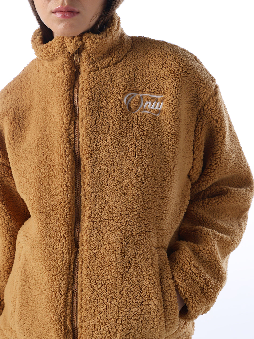 High Neck Teddy Jacket