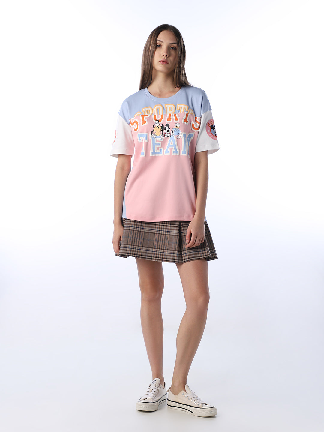 Mickey Mouse Colourblocked T-shirt