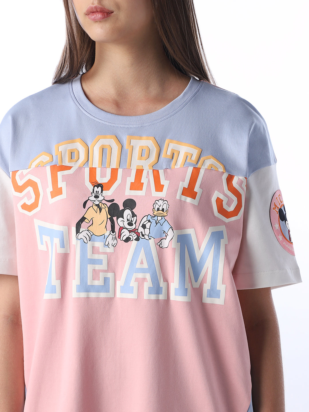 Mickey Mouse Colourblocked T-shirt