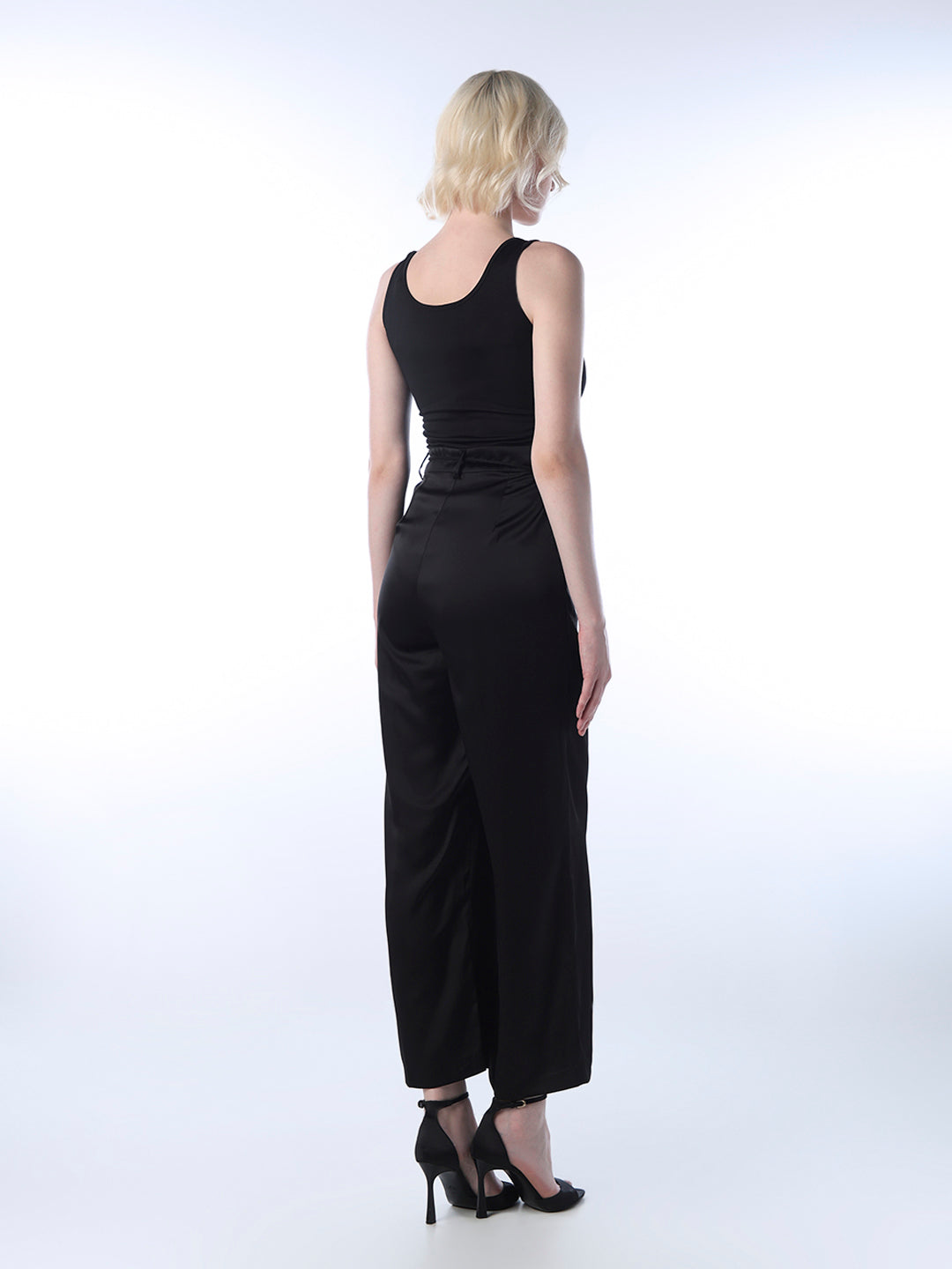 Black Scoop Neck Jumpsuit