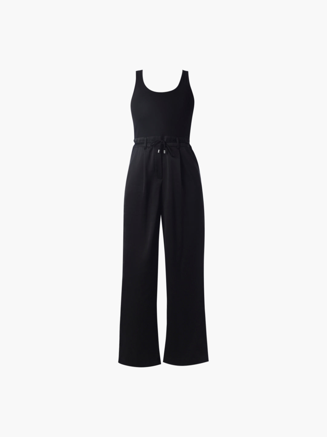 Black Scoop Neck Jumpsuit