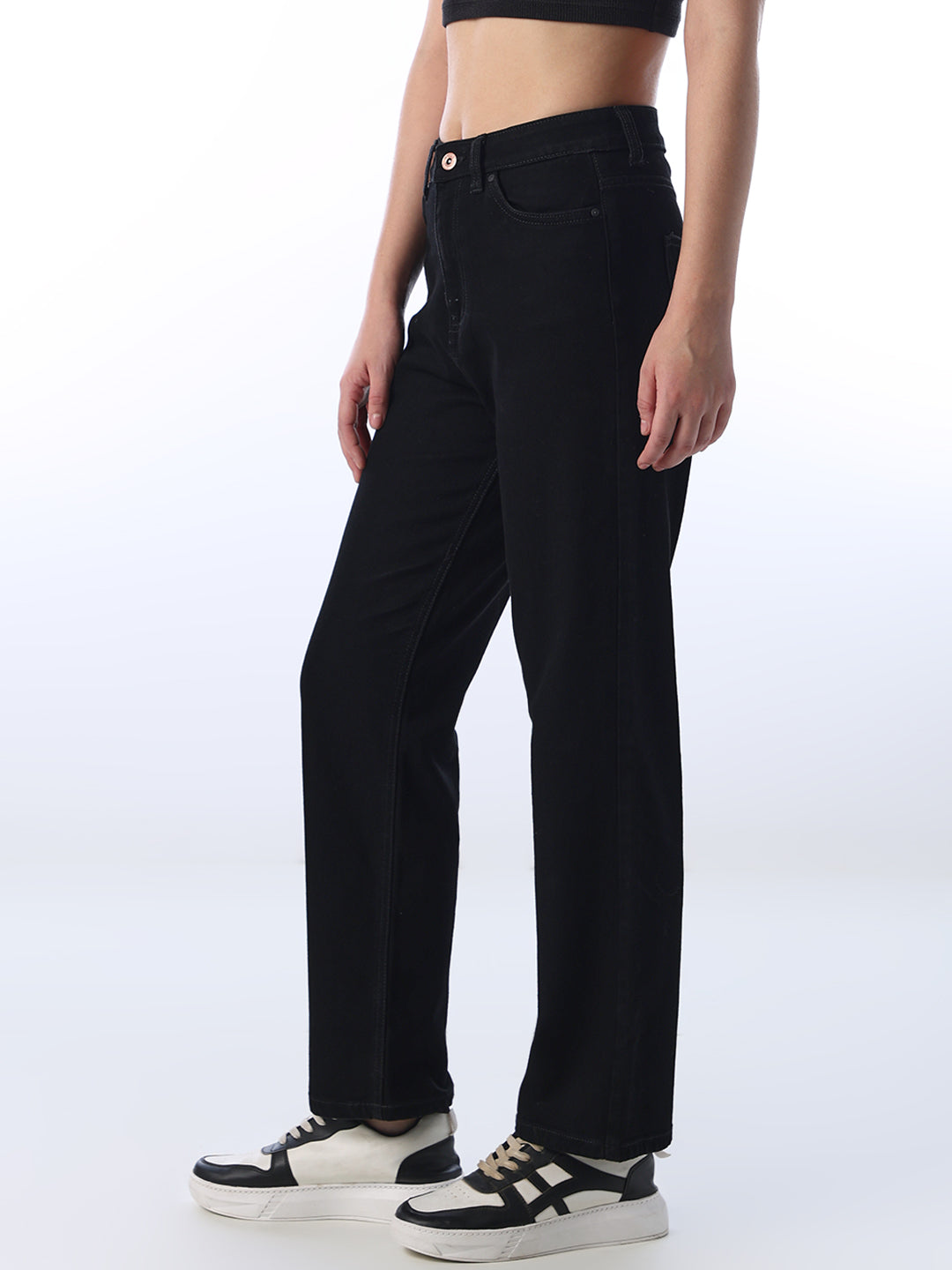 High Rise Troy Straight Fit Jeans