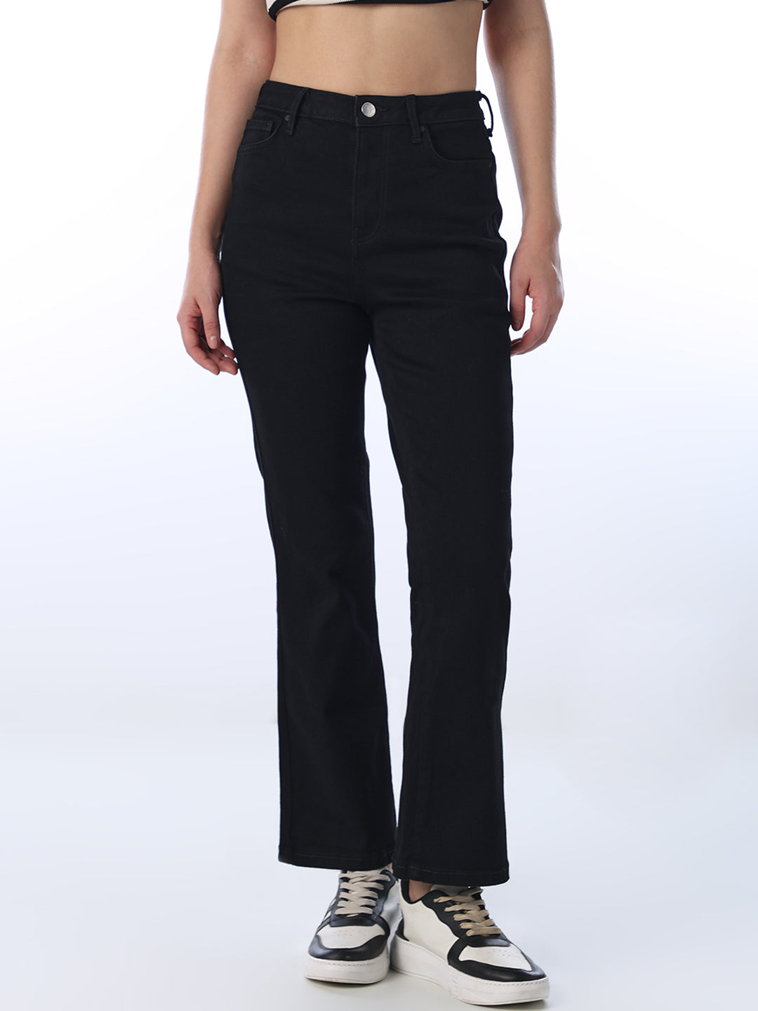 High Rise Paola Flared Jeans - Black