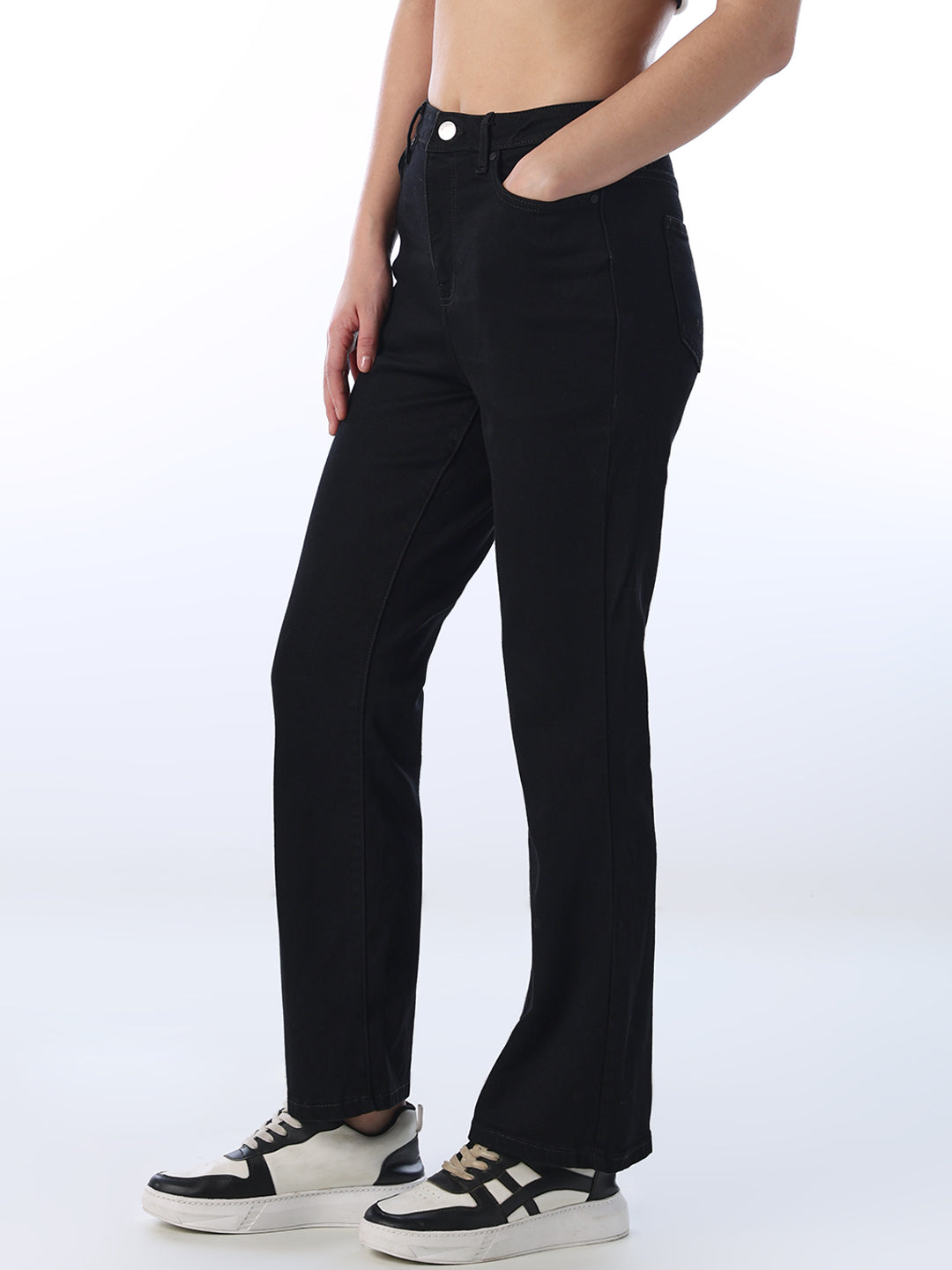 High Rise Paola Flared Jeans - Black