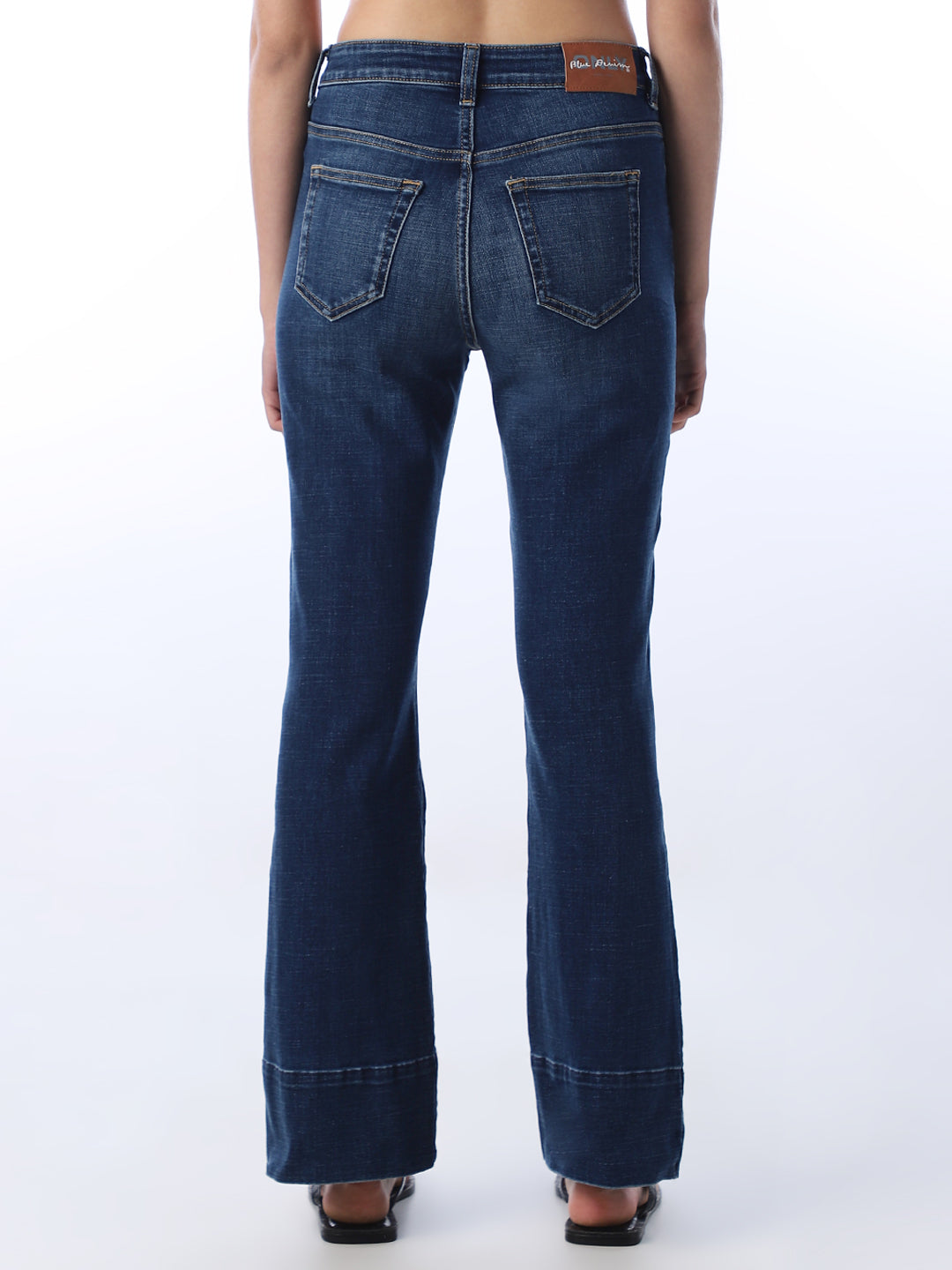 High Rise Flora Flared Jeans