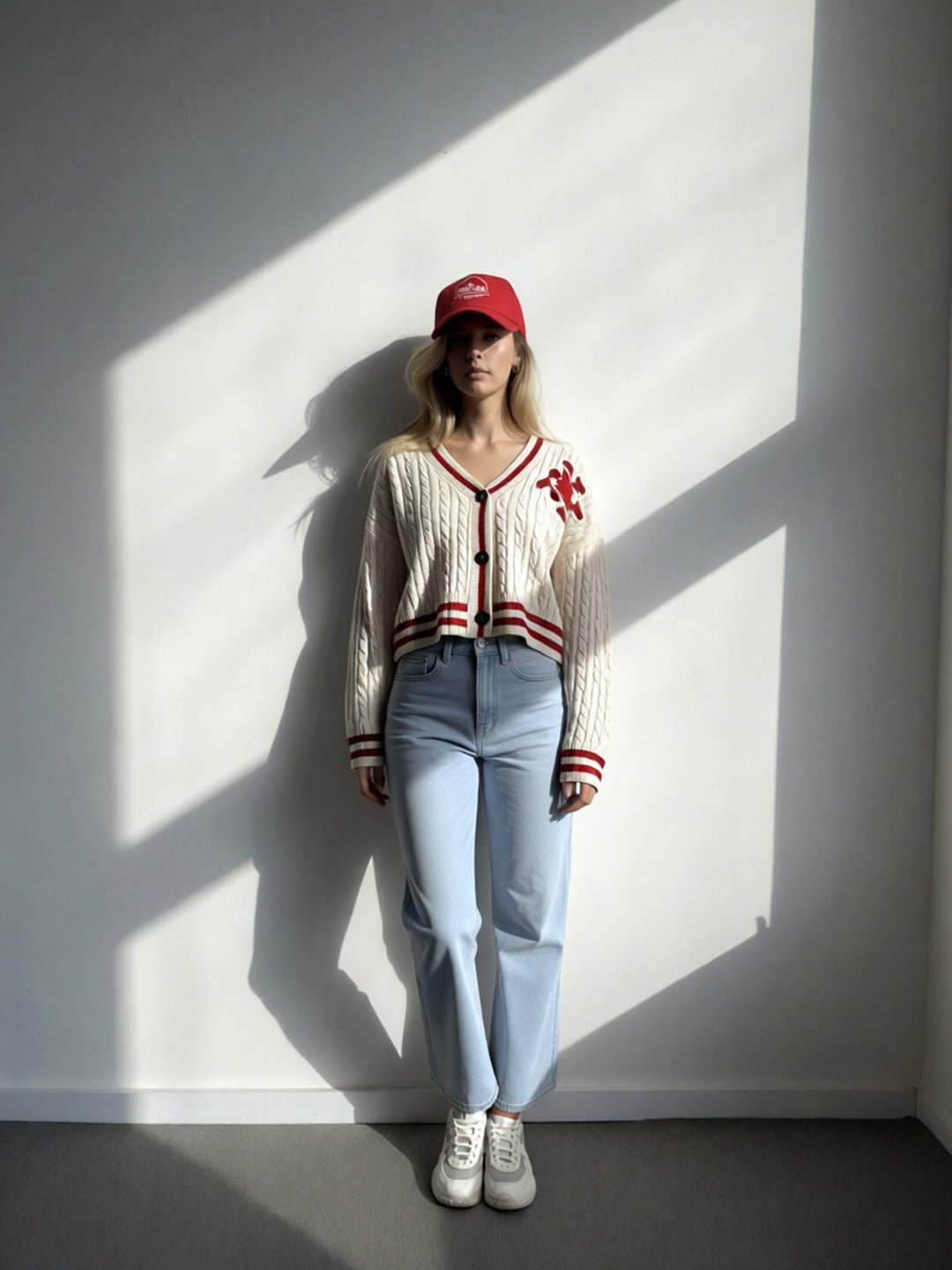 Wide Leg High Rise Jeans - Light Blue