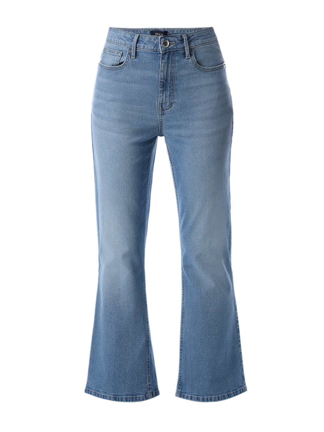 Flared High Rise Jeans - Light Blue