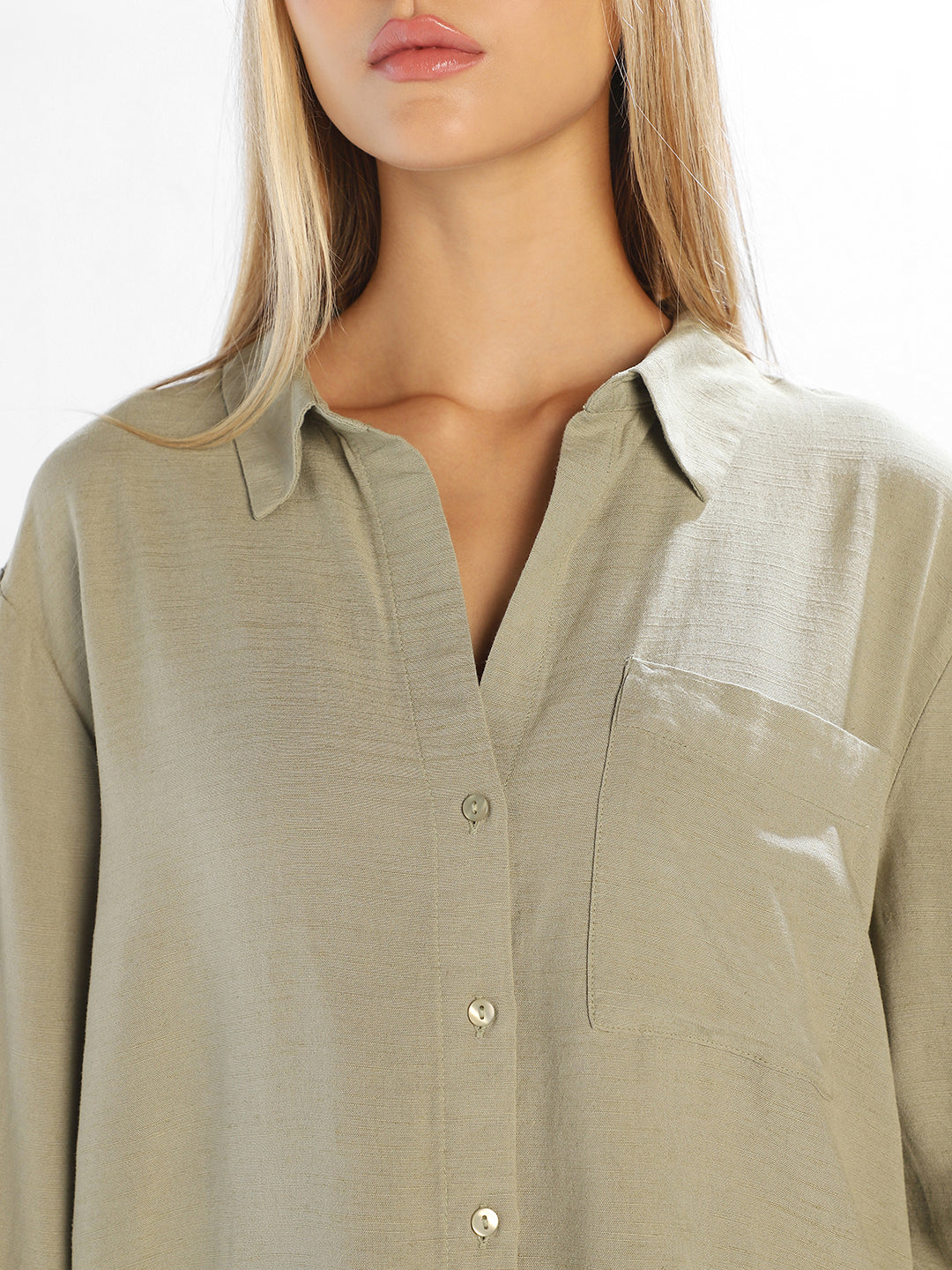 Linen Blend Regular Fit Shirt