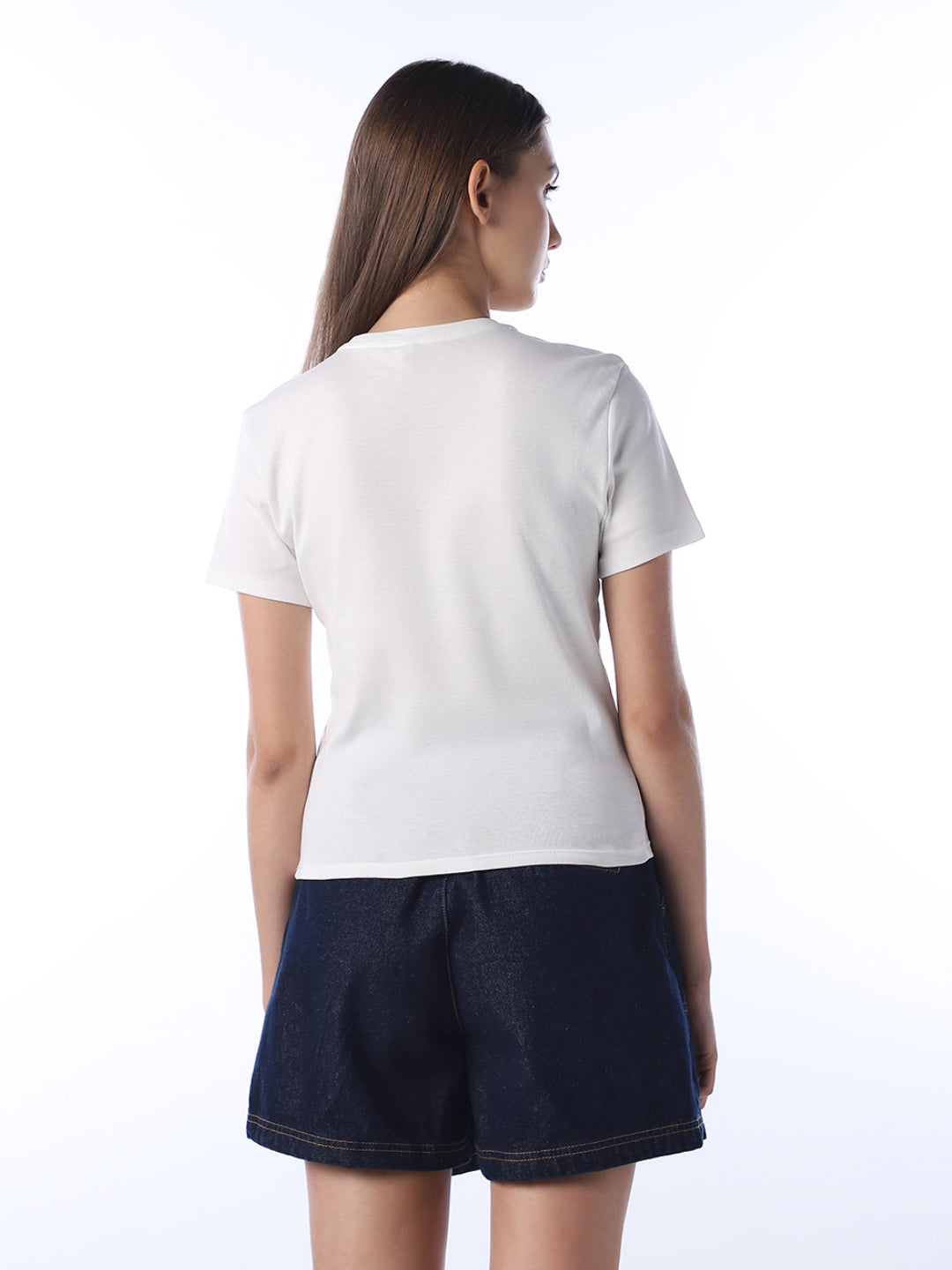 White Printed Organic Cotton T-shirt